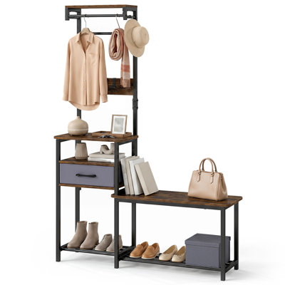 Freestanding 5 - Hook Coat Rack