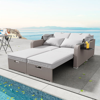 130cm Wide Straight Steel Patio Daybed