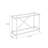 Modern Clear Glass Console Table