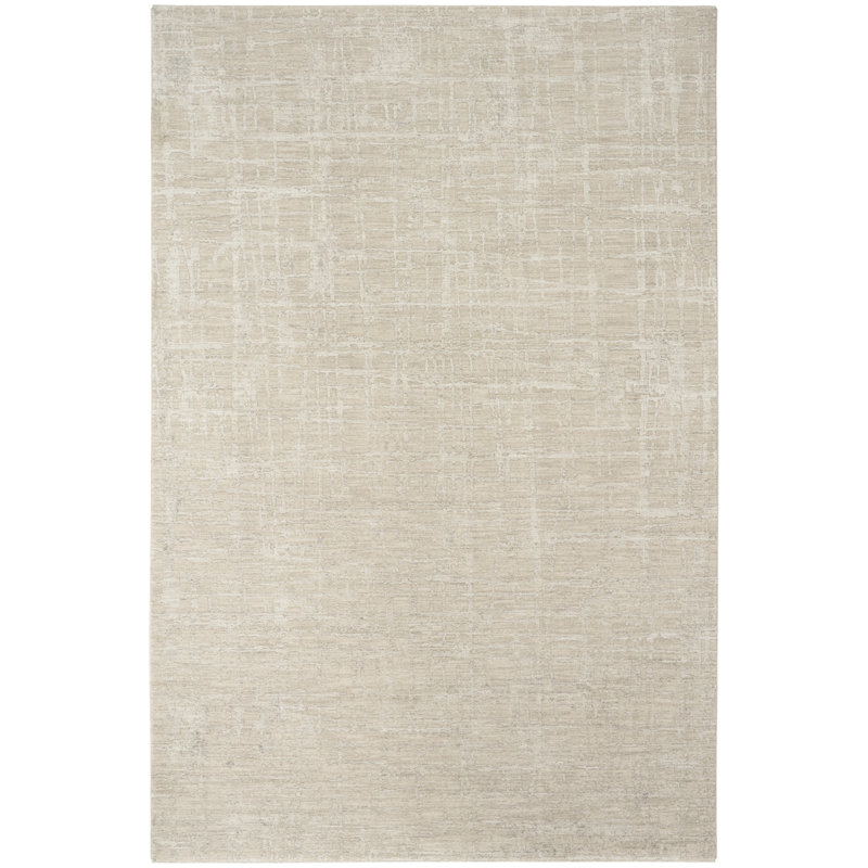 Tapis d'intérieur moderne ivoire Calvin Klein CK090 Latitude 9 pi x 12 pi, Beige, Rectangle 9 pi x 12 pi