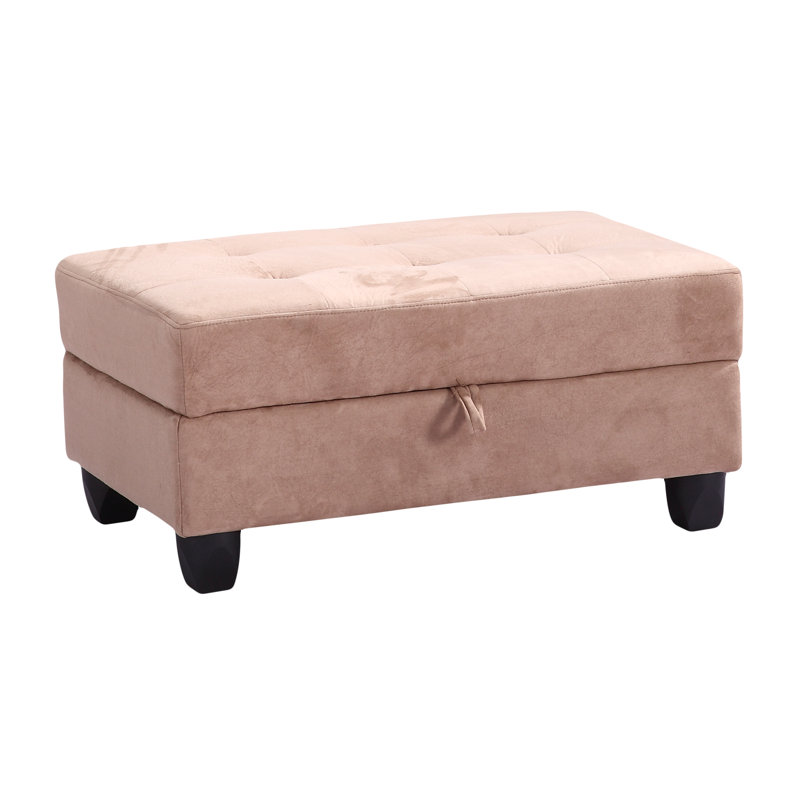Moran Upholstered Ottoman, Saddle