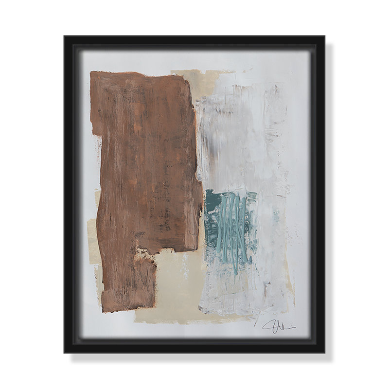 Together We Work " Together We Work I " by Filippo Ioco, 11.5'' H x 9.5'' W x 2'' D, Black Framed