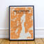 Yellowknife City Map - No Frame Print-2078579508