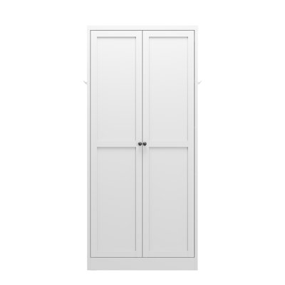 61" White Metal Kitchen Pantry Cabinet Adjustable Storage With 4 Shelves (110Lb Capacity), Heavy Duty Freestanding Pantry Organizer For Kitchen, Pantry, Living Room