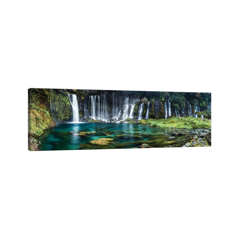 Shiraito Falls, Fujinomiya, Shizuoka Prefecture, Japan by Jan Becke - Wrapped Canvas Panoramic Print