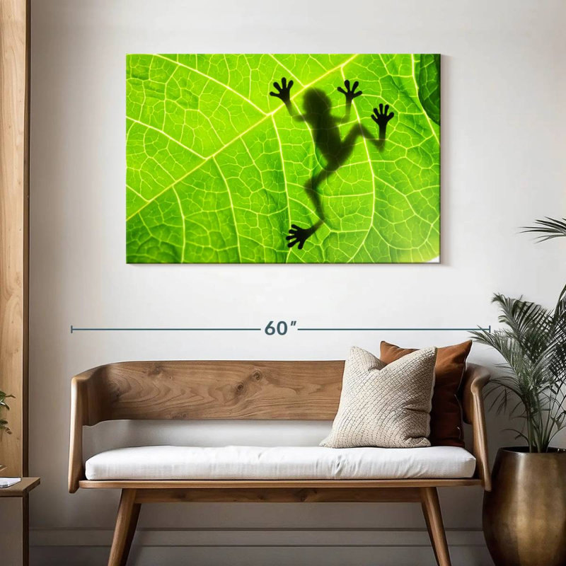 Brampt Frog Leaf Shadow, 30" H x 45" W