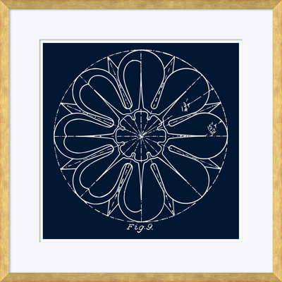 Blue Figure 2 Framed