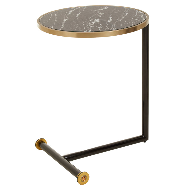 Bhodi Glass Top End Table