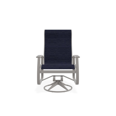 Chaise berçante pivotante en aluminium Belle Isle