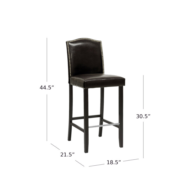 Tabouret de bar 30,5 po Annalaya, Noir