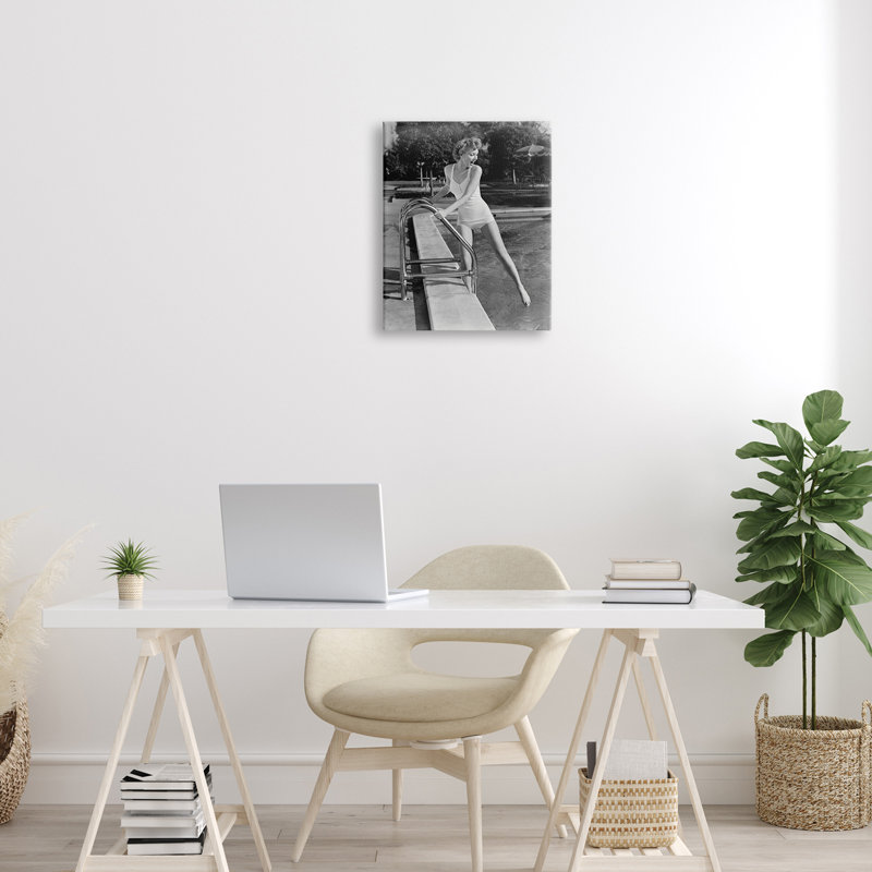 Art rétro texturé à giclée par Lil '' Rue, Toile tendue, H 16 po x l 20 po