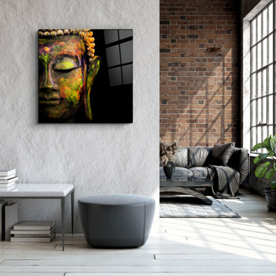 Stunning Decorative Tempered Glass Painting, 23.6 x 23.6 inches | 100% Tempered Glass, Thickness: 0.16 inches | UV Printing for Vibrant Colors | Perfect Wall Art for Home or Office Decor, Modern and Elegant Design