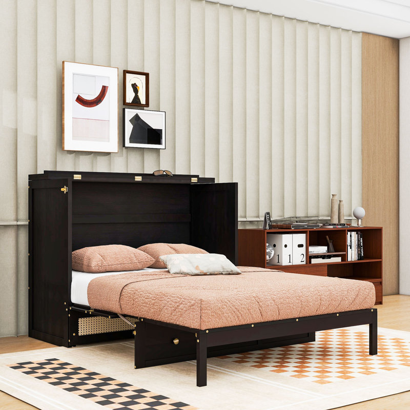 Murphy Bed with Large Storage Drawers