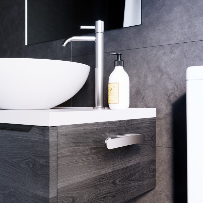 Porte-papier hygiénique Flow (poteau droit), Noir mat