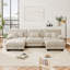 Canapé modulaire de luxe Luxury - Canapé en U surdimensionné pour salon, canapé à 2 places avec repose-pieds, chenille-1279850869