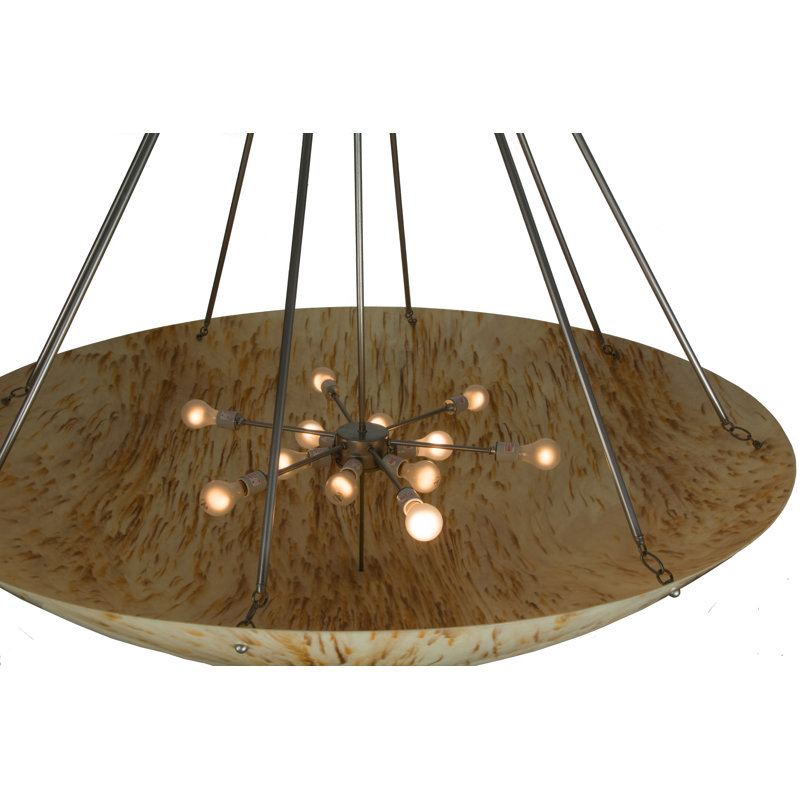 Madison 60" Nickel Glass LED Indoor/Outdoor Pendant