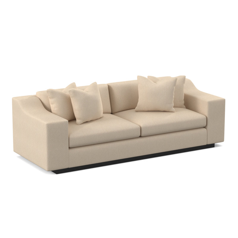 Barrett Sofa, Espresso, Filigree Ivory 100% Polyester