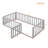 Twin Size Wood Daybed Frame With Fence