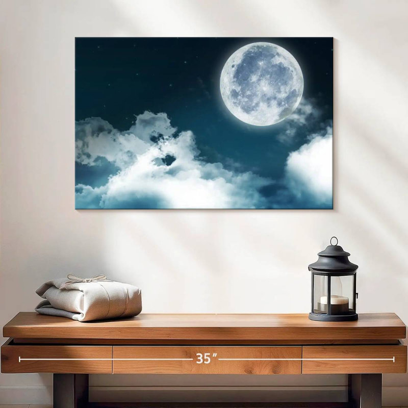Oberle Night Sky With Clouds, 16" H x 24" W