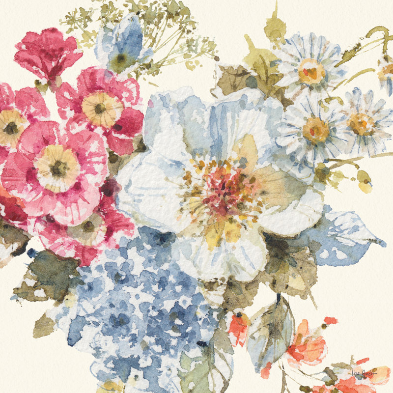 Summer Garden III by Wild Apple Portfolio - Wrapped Canvas Painting, 76cm H x 76cm W x 3.8cm D