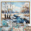 Birch Woods Winter Whispers IV - arbre, art mural Birch-349454625-349454646