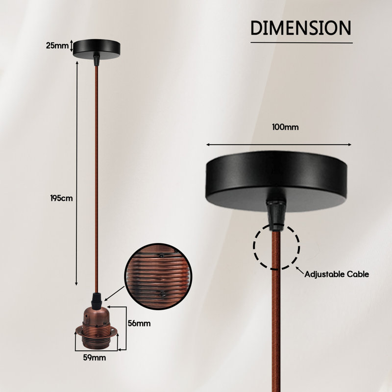 Bardolph 2 - Light Single Pendant, Copper, Copper