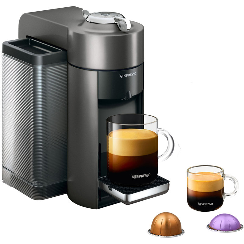 Nespresso Vertuo Coffee and Espresso Machine by De'Longhi, Graphite Metal