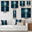 Super Moon Over The Sea I - Horloge murale moderne-77529623