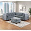 Repose-pieds de salon en tissu 1pc