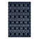 Glam Navy Blue Silver Area Rug