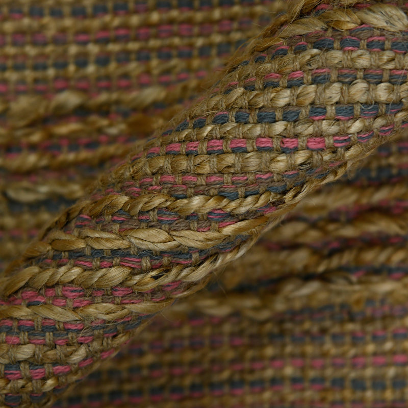 Arine Handmade Flatweave Eco-Friendly Jute and Rayon Area Rug, Rectangle 2' x 3'