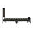 4-Pieces Bedroom Sets, Queen Size Farmhouse Platform Bed With Wooden Strip Decoration, Storage Nightstand And Dresser With Metal Handle, Black-2050735143