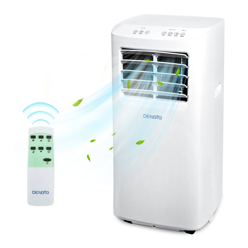 7000 BTU (5100 BTU DOE) 3-in-1 Portable Air Conditioner with 2-Speeds Fan, Dehumidifier, Remote and LCD Panel