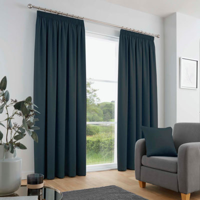 Galaxy Polyester Room Darkening Curtain Pair