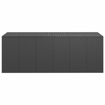 Garden Cushion Box PE Rattan 291X100.5X104 Cm