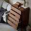Commode d'appoint en bois massif Johara