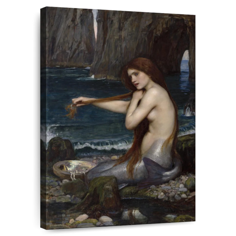 Une sirène, H 39 po x l 26 po