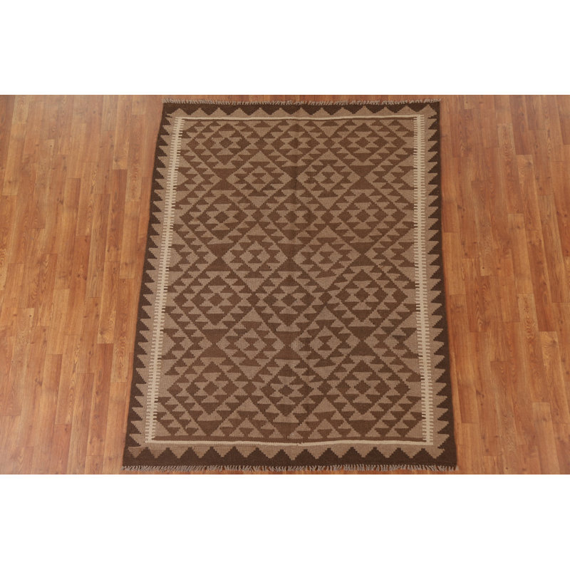Tapis oriental en laine réversible kilim 5 x 7