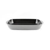 Borosilicate Grey Rectangular Tray 35x22x5 Cm (2,6l)