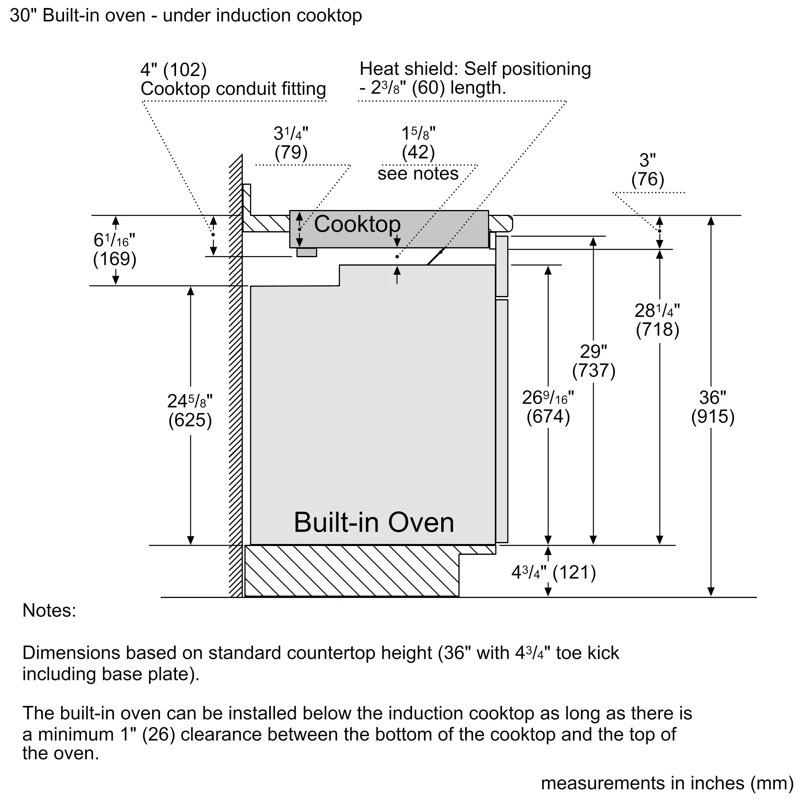 800 Series,36" Induction Cooktop, Frameless