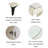 Abraam Make Up Vanity Set Dressing Tabl with Upholstered Stool and Round LED Variable Light Mirror