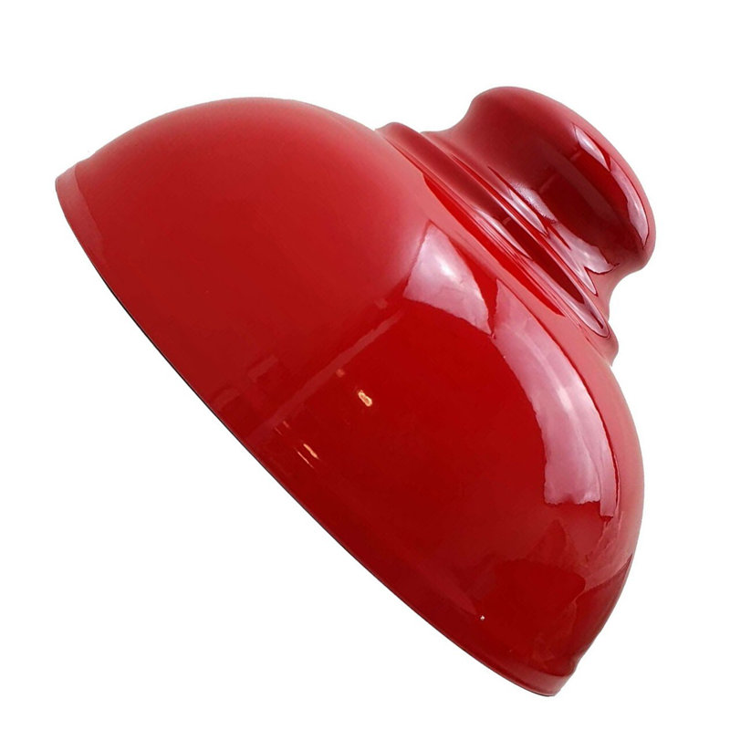 Trabelsi 17cm H Metal Dome Lamp Shade, Red