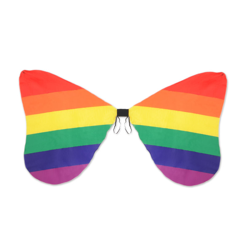 Fabric Rainbow Wings - 6 Pack