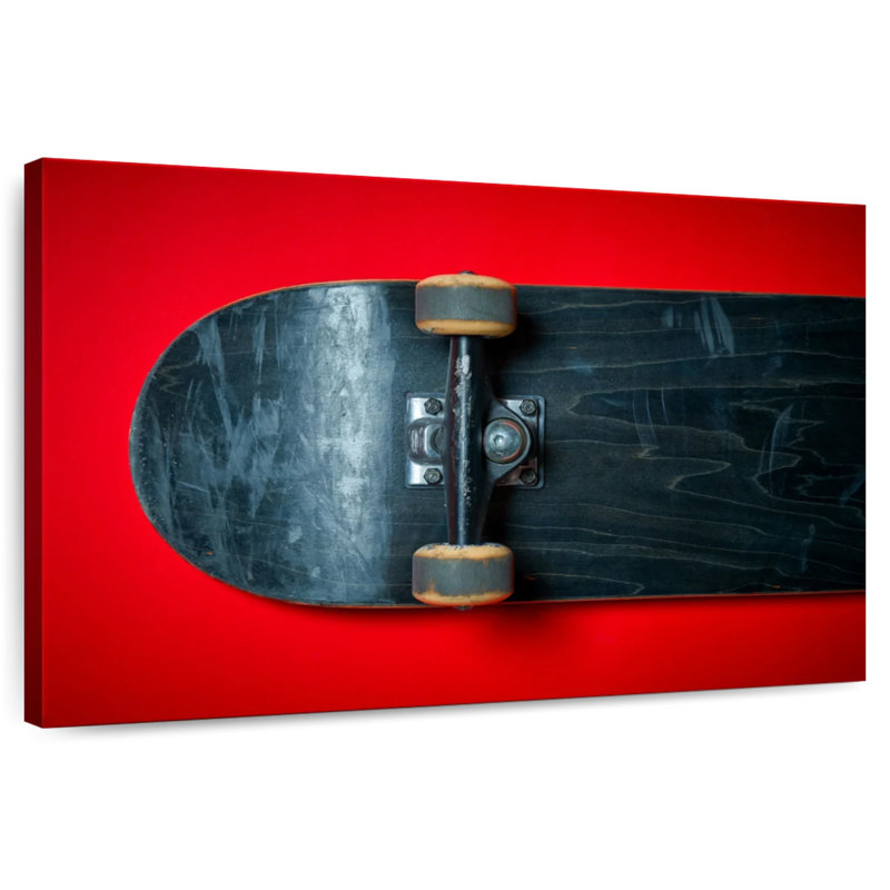 Senne Black Deck Skateboard, 32" H x 48" W