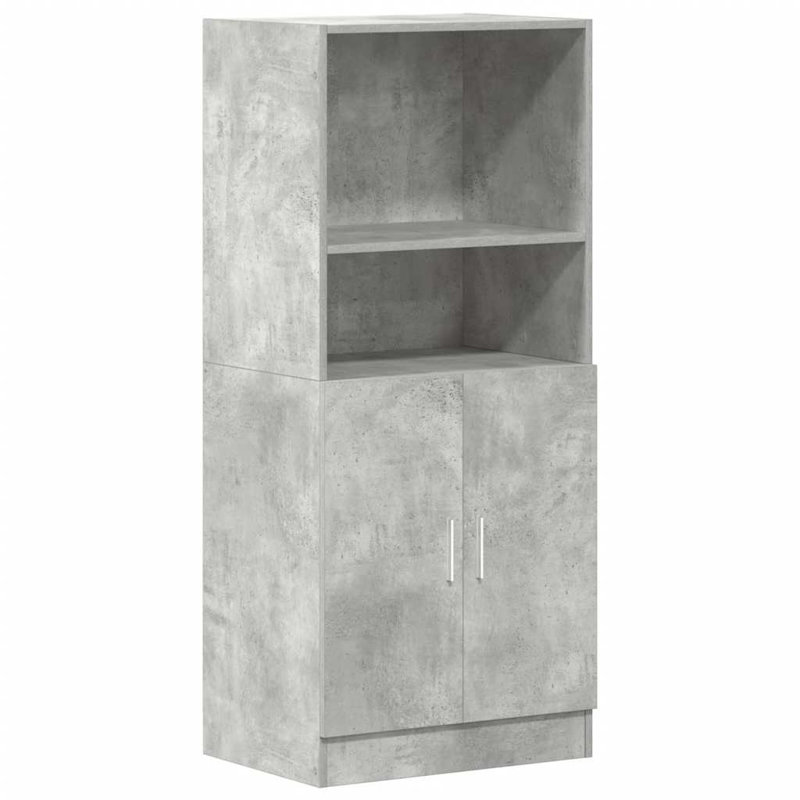 Kitchen Cabinet 57X41.5X131.5 Cm Engineered Wood, Concrete Grey