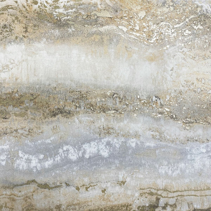 Mackinaw 10.05m x 53cm Matte Finish Wallpaper Rolls, Gold
