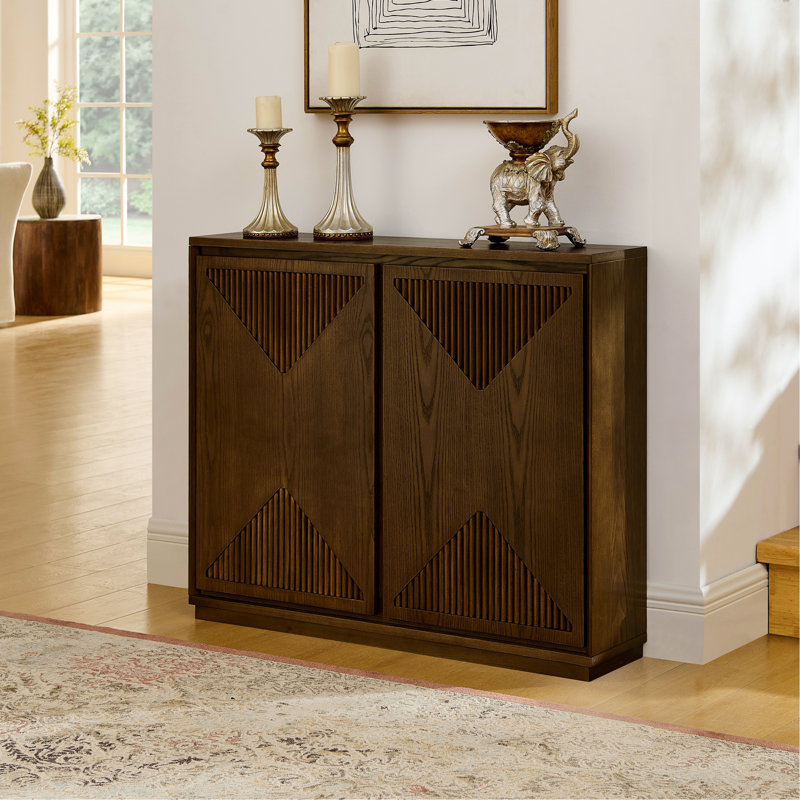 Buffet Mid-Century moderne en noyer foncé