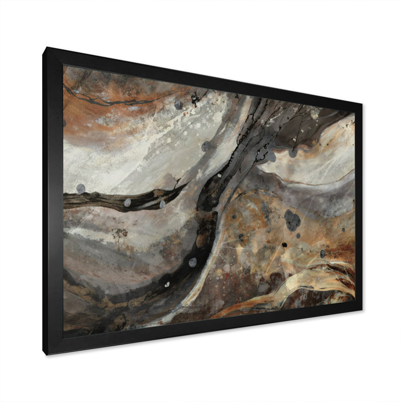 «Morning Effervescence II», reproduction sur toile, Cadre simple noir, H 16 po x l 32 po x P 1 po