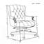 Fauteuil de direction brun à haut dossier avec fonction inclinable et revêtement en similicuir