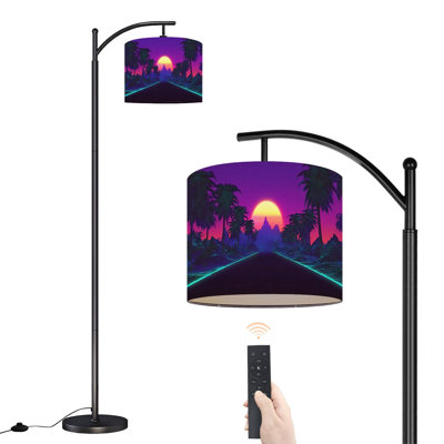 Lampe sur pied avec abat-jour réglable Arc